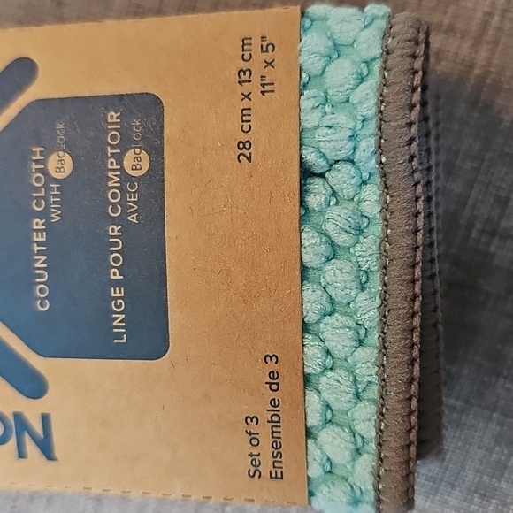 Norwex Teal and Gray Counter Cloth Trio - Picture 2 of 7